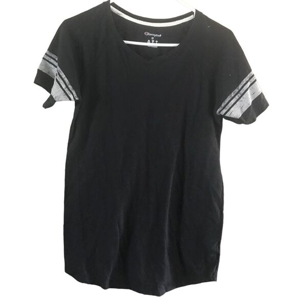 Champion Black and Gray Short Sleeve Top Women's Medium - Picture 5 of 9